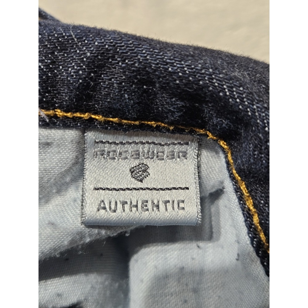 Rocawear Jeans Mens 36 Regular Fit Dark Wash Y2K Hip Hop Denim Pants Flap Pocket - Picture 6 of 10